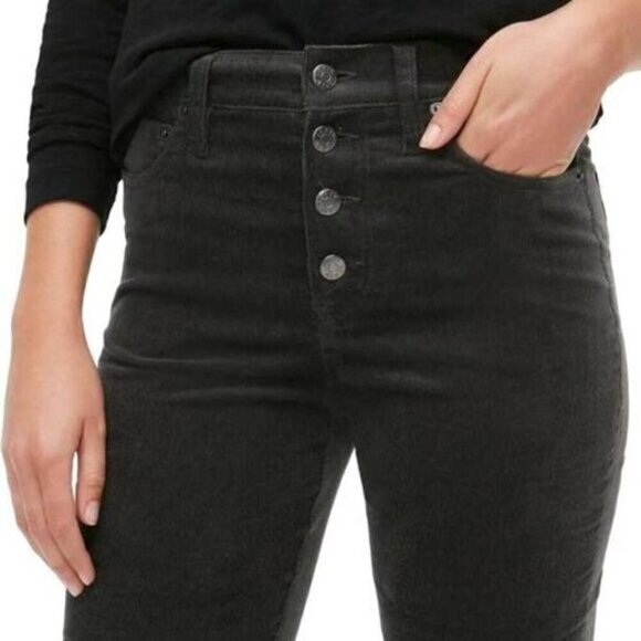 NEW J.Crew Womens 9” High Rise Corduroy Skinny Button Fly Pants 25 - Picture 2 of 8